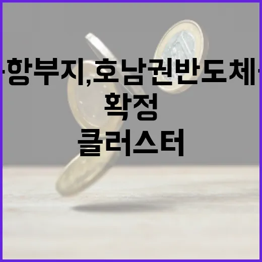 광주 군공항 부지, 호남권 반도체 클러스터 최종 확정