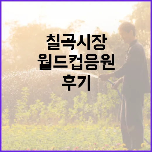 칠곡시장 월드컵 응원 현장 생생 후기