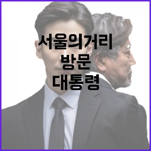 이재명 대통령 부부 울란바타르 서울의 거리 방문