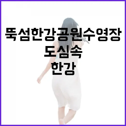 서울 도심 속 뚝섬 한강공원 수영장과 한강버스 완벽 가이드