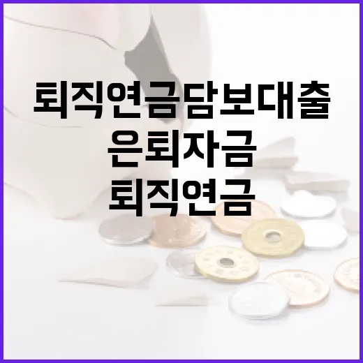 퇴직연금 담보대출 규제 완화, 은퇴자금 보호 강화