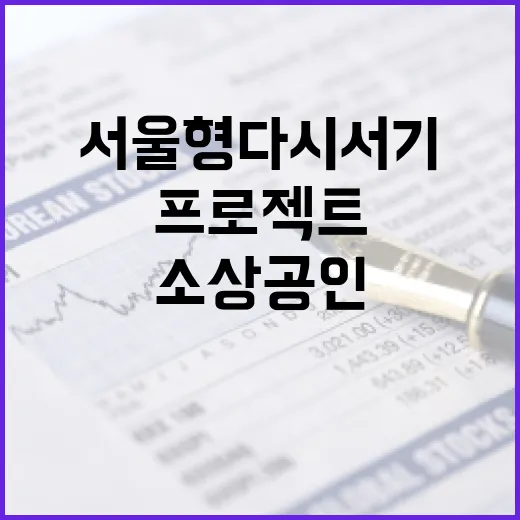 서울형 다시서기 프로젝트, 소상공인 재도전 지원 확대