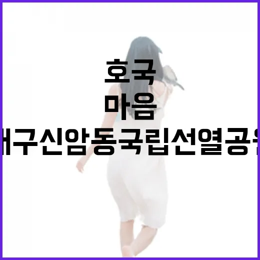 대구 신암동 국립선열공원, 호국의 마음을 걷다