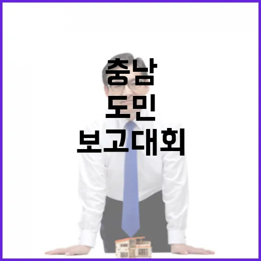 충남 미래 비전 도민과 공유하는 보고대회