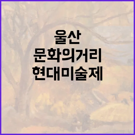 울산 현대미술제, 문화의 거리 예술 향연