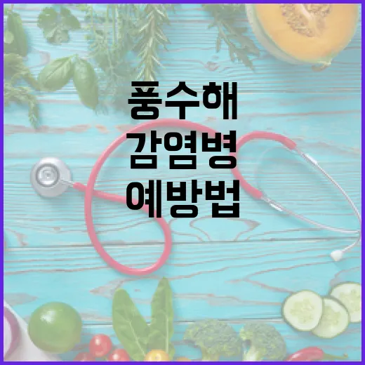 풍수해 후 감염병 철저 예방법