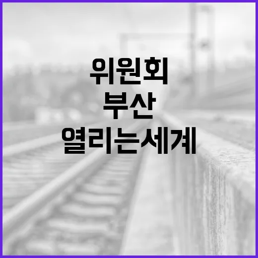 부산서 열리는 세계유산위원회, 글로벌 유산 축제의 장