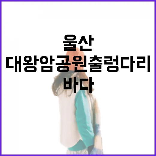 울산 대왕암공원 출렁다리와 바다의 매력