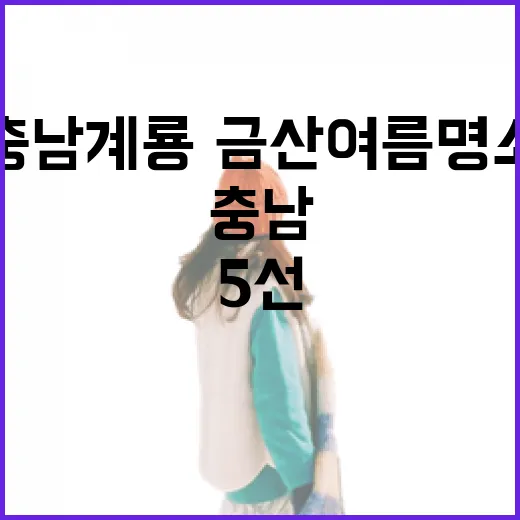 충남 계룡·금산 여름 명소 5선