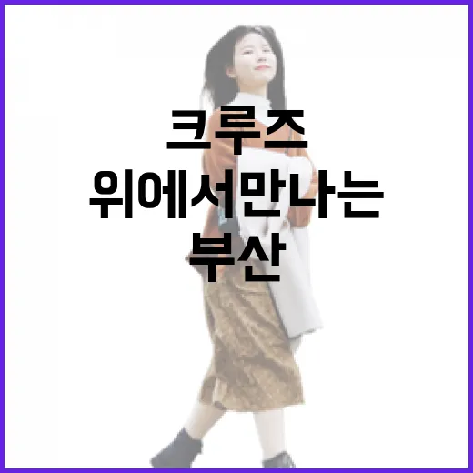 부산 바다 위에서 만나는 두 크루즈의 매력