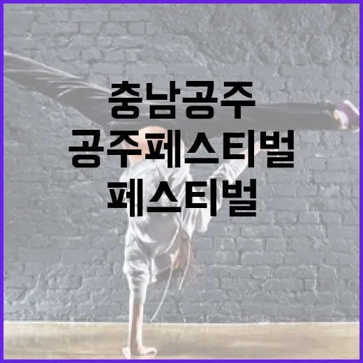 충남 공주에서 펼쳐진 공주 페스티벌 현장