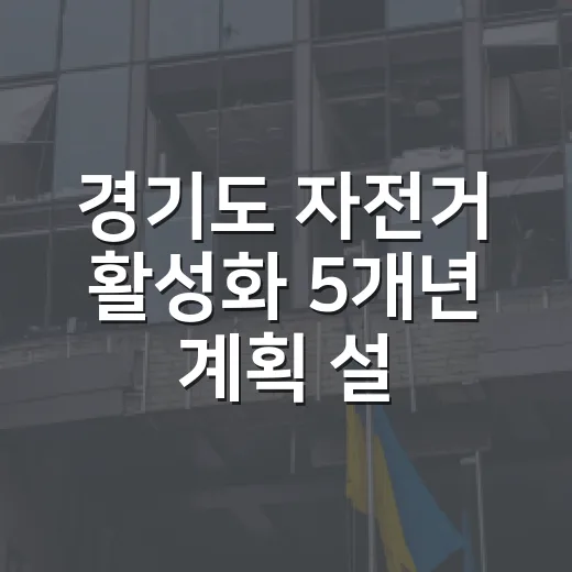경기도 자전거 활성화 5개년 계획 설문조사 시작