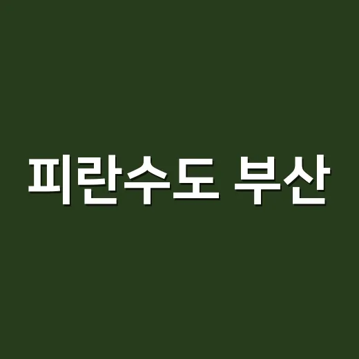 피란수도 부산, 여름밤 역사 여행