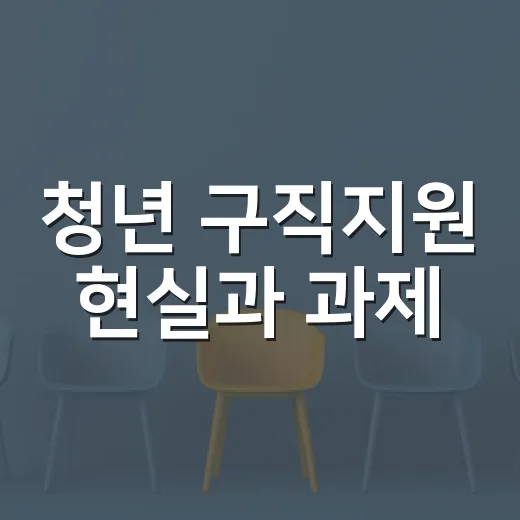 청년 구직지원 현실과 과제