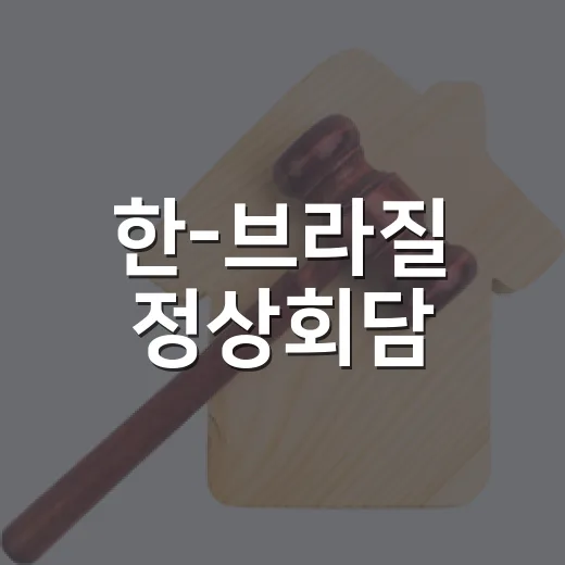한-브라질 정상회담, 전략적 동반자 관계 출범