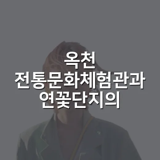 옥천 전통문화체험관과 연꽃단지의 여름 풍경