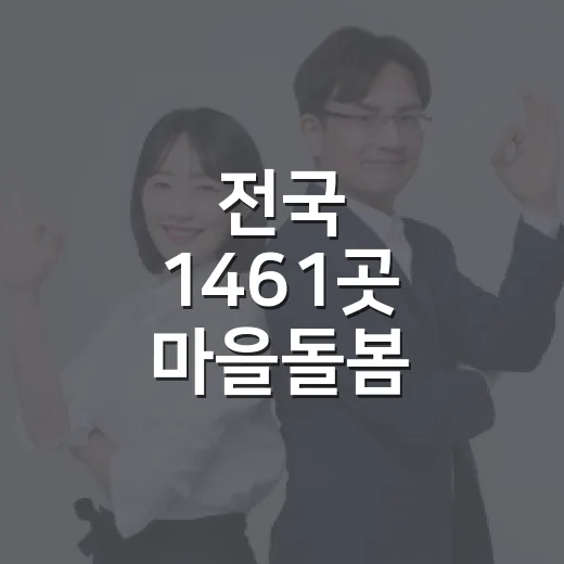 전국 1461곳 마을돌봄, 방학 틈새돌봄 시작