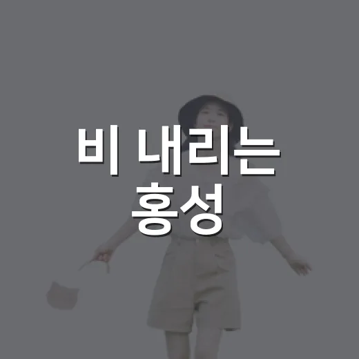 비 내리는 홍성, 안개 속 백월산과 우렁마을의 매력