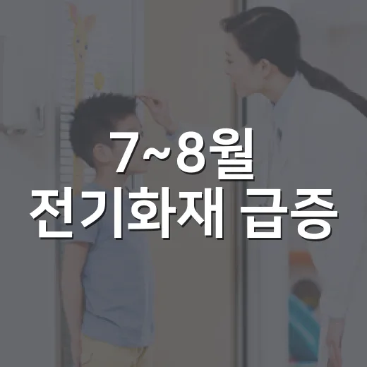 7~8월 전기화재 급증, 냉방기기 안전수칙 필수