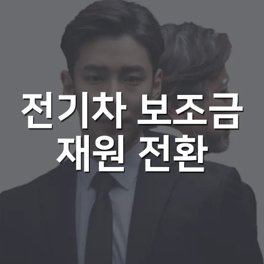 전기차 보조금 재원 전환, 아직 결정 안 돼