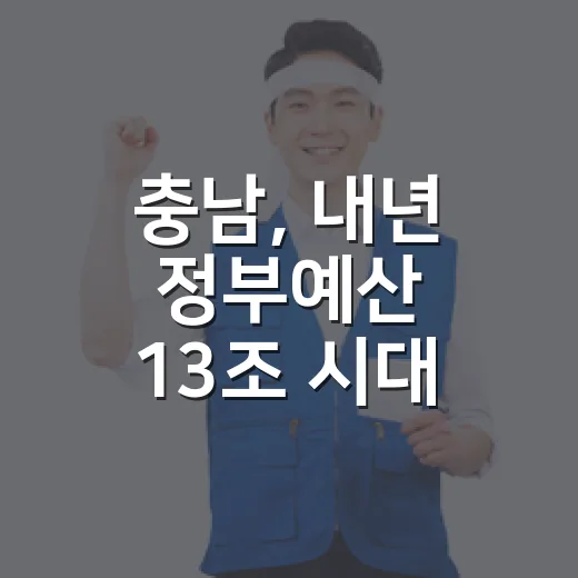 충남, 내년 정부예산 13조 시대 개막