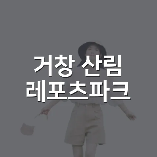 거창 산림 레포츠파크, 자연과 액티비티의 완벽한 조화