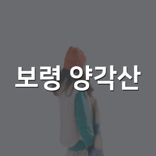 보령 양각산, 여름 산행의 진수