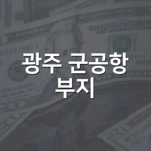 광주 군공항 부지, 호남권 반도체 국가산단 후보지 확정