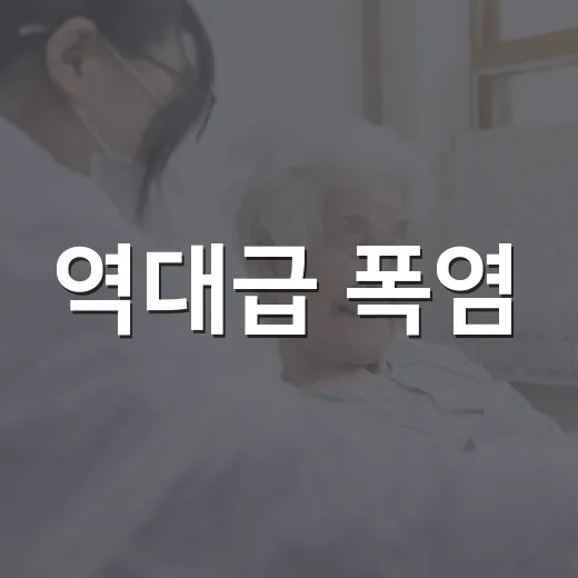 역대급 폭염, 철저한 대비법