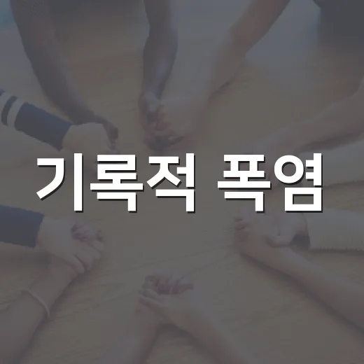 기록적 폭염, 국가재난사태 선포