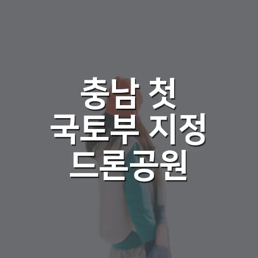 충남 첫 국토부 지정 드론공원 당진에 탄생