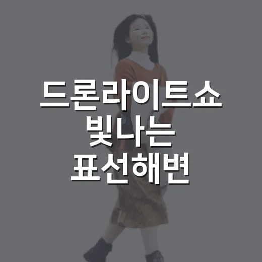 드론라이트쇼 빛나는 표선해변 하얀모래축제