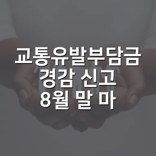 교통유발부담금 경감 신고 8월 말 마감