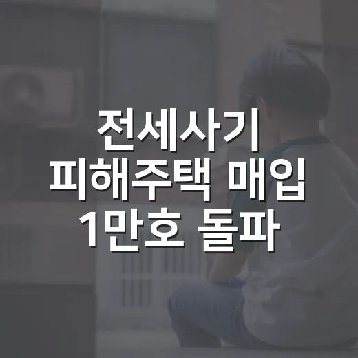 전세사기 피해주택 매입 1만호 돌파, 피해 지원도 확대