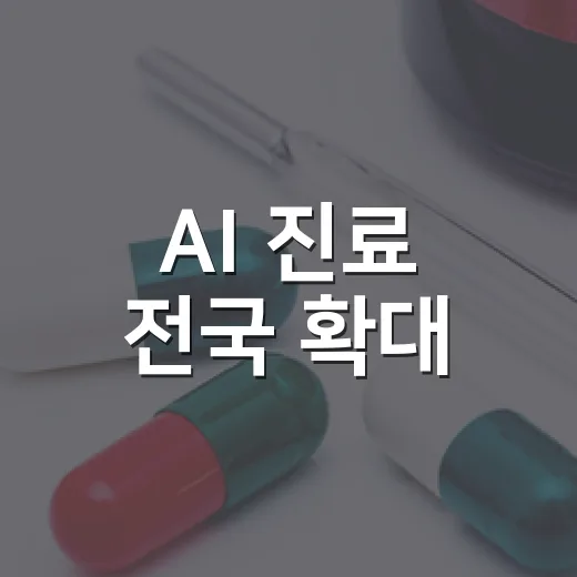AI 진료 전국 확대, 동네 보건소도 첨단 의료