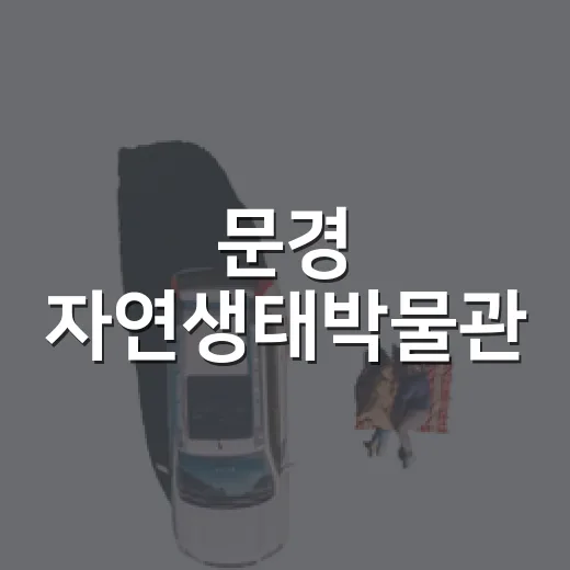 문경 자연생태박물관, 아이와 함께하는 생태 체험 명소