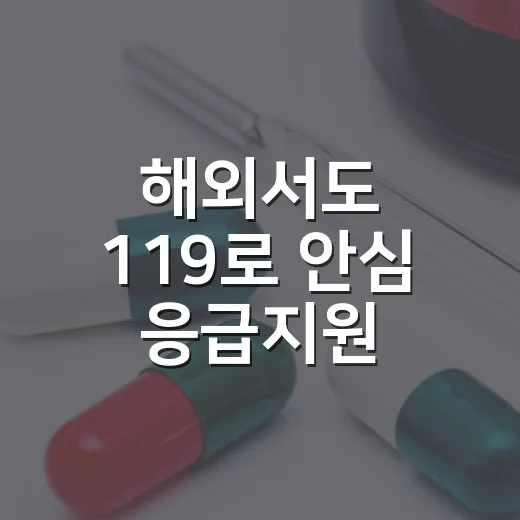 해외서도 119로 안심 응급지원