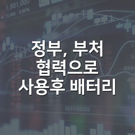 정부, 부처 협력으로 사용후 배터리 관리 혁신