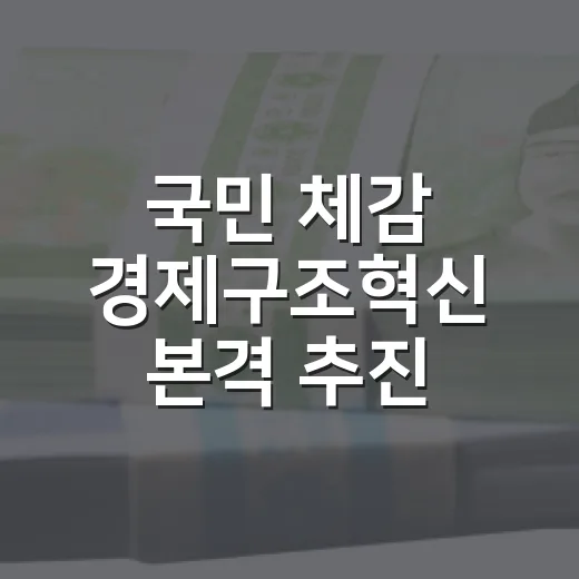 국민 체감 경제구조혁신 본격 추진