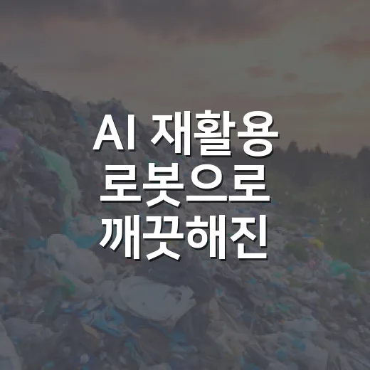AI 재활용 로봇으로 깨끗해진 은구비역사공원