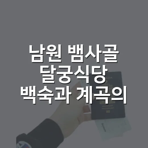 남원 뱀사골 달궁식당 백숙과 계곡의 여름 힐링