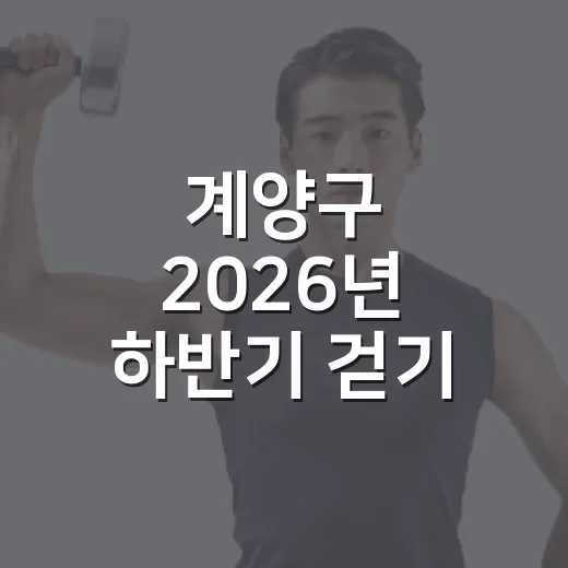 계양구 2026년 하반기 걷기 프로그램 모집