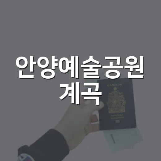 안양예술공원 계곡, 가족 물놀이 명소