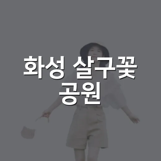 화성 살구꽃 공원, 숲속 힐링 명소