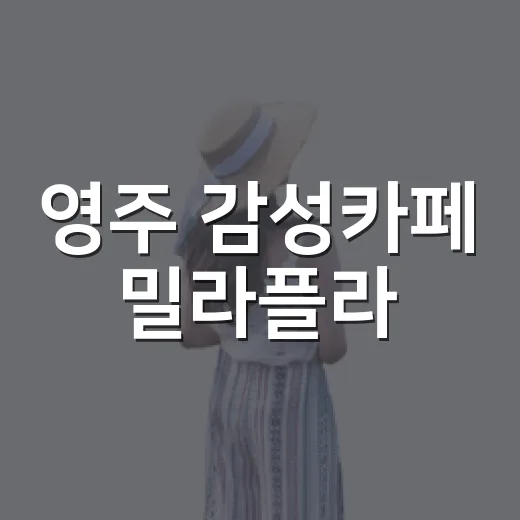 영주 감성카페 밀라플라, 사과 시그니처 메뉴 인기