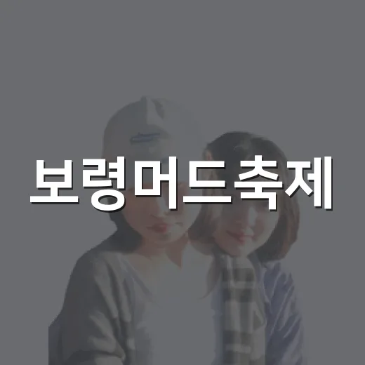 보령머드축제, 머드와 물놀이의 환상 조합