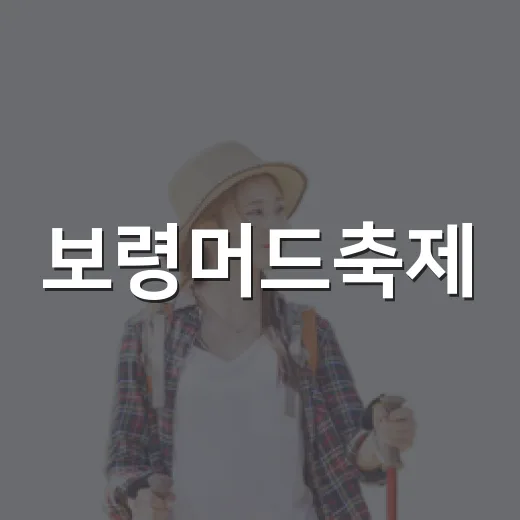 보령머드축제, 여름을 물들이다