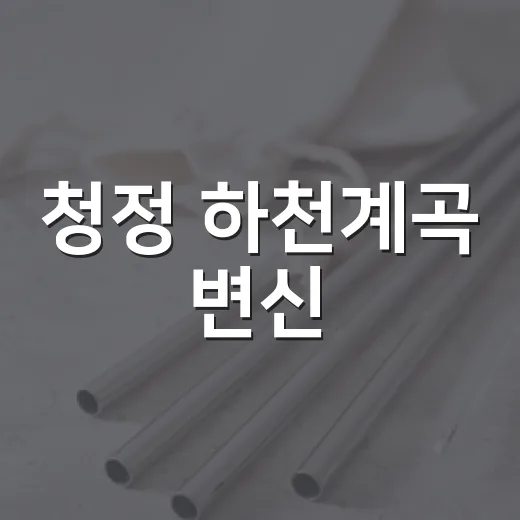 청정 하천계곡 변신, 숏폼 영상 공모전 개최