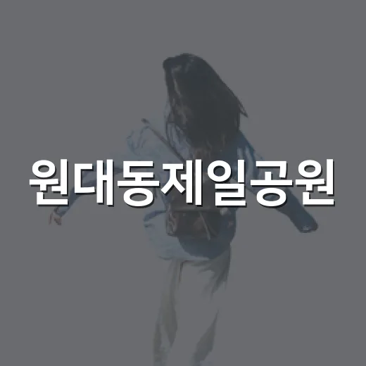 원대동제일공원, 여름밤 빛과 물놀이 명소