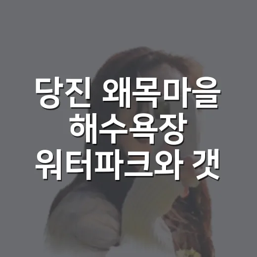 당진 왜목마을 해수욕장 워터파크와 갯벌체험